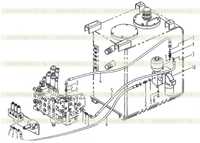 Трубопровод блока гидрораспределителей Трубопровод блока гидрораспределителей