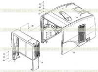 44Y0017 000 Кожух двигателя в сборе 44Y0017 000 Кожух двигателя в сборе