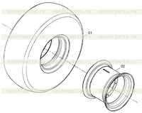 51C0030 005 Шины и обод в сборе 51C0030 005 Шины и обод в сборе