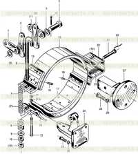 Узел ручного тормоза Узел ручного тормоза