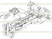 Узел задней рамы LW330F(II).08.2 Узел задней рамы LW330F(II).08.2