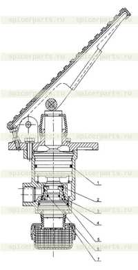 Главный тормозной управляющий пневмоклапан 300F Главный тормозной управляющий пневмоклапан 300F