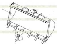 Ковш для удлиненной стрелы LW330F(G).11.3II Ковш для удлиненной стрелы LW330F(G).11.3II