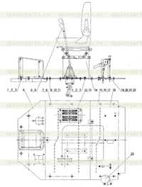 Основание кабины и сидение оператора Основание кабины и сидение оператора