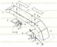 Left rear fender M6-2829000456 Left rear fender M6-2829000456