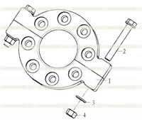 Retaining plate; ball cap assy machd; H6-2835000194 Retaining plate; ball cap assy machd; H6-2835000194