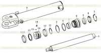 Right steering cylinder F15-4120004763 63*45*340-577(3713CH) Right steering cylinder F15-4120004763 63*45*340-577(3713CH)