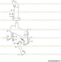 Глушитель в сборе A0120-2901006417-S Глушитель в сборе A0120-2901006417-S