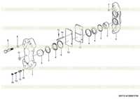 Тормозной суппорт (371104) E0713-4120001739 Тормозной суппорт (371104) E0713-4120001739