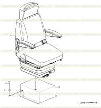 Кресло оператора в сборе L3000-2930000800.S Кресло оператора в сборе L3000-2930000800.S