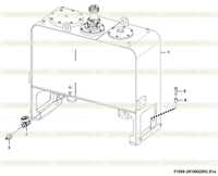 Бак для гидравлической жидкости F1000-2910002953.S1a