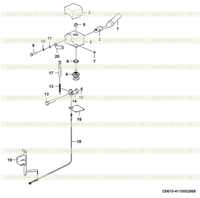 Механизм переключения передач (3713CH) D0610-4110002868 Механизм переключения передач (3713CH) D0610-4110002868