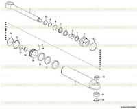 Рулевой цилиндр левый (3731CH) I2110-4120005996 Рулевой цилиндр левый (3731CH) I2110-4120005996