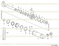 Гидроцилиндр наклона (3731CH) F1410-4120006001 Гидроцилиндр наклона (3731CH) F1410-4120006001