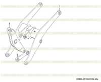 Стрела ковша H1500-2915002924.S2A Стрела ковша H1500-2915002924.S2A