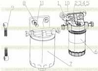 Топливный фильтр в сборе Топливный фильтр в сборе