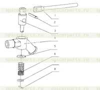 Кран слива воды в сборе 631-1305000/05 Кран слива воды в сборе 631-1305000/05
