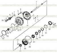 Бортовой редуктор в сборе Бортовой редуктор в сборе