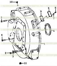 Корпус маховика в сборе 2 Корпус маховика в сборе 2
