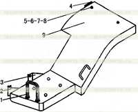 Левая платформа в сборе Левая платформа в сборе
