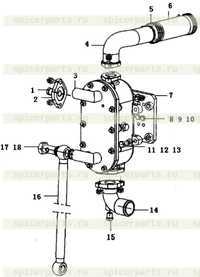 Масляный радиатор в сборе b7604-1013000-11 Масляный радиатор в сборе b7604-1013000-11