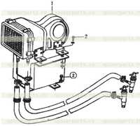 Отопитель кабины 1 Отопитель кабины 1