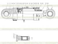 Цилиндр отвала (371401) Цилиндр отвала (371401)
