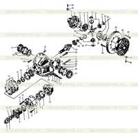 Передняя ось главного привода в сборе Передняя ось главного привода в сборе