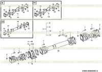 Карданный вал в сборе E0800-2908000891.S Карданный вал в сборе E0800-2908000891.S