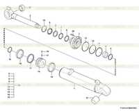 Гидроцилиндр наклона в сборе F1410-4120001083 (3713CH) Гидроцилиндр наклона в сборе F1410-4120001083 (3713CH)