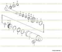 Ремкомплект гидроцилиндра наклона F1430-4120001083 (371401) Ремкомплект гидроцилиндра наклона F1430-4120001083 (371401)