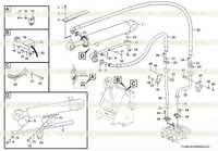 Система гидроцилиндра наклона F1400-2914000836.A2I Система гидроцилиндра наклона F1400-2914000836.A2I