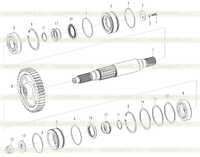 Выходной вал в сборе C7-2905001745 Выходной вал в сборе C7-2905001745