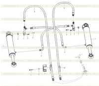 Рулевой гидроцилиндр в сборе I3-2921000401 Рулевой гидроцилиндр в сборе I3-2921000401