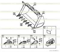Ковш в сборе Q1710-2917009334.S Ковш в сборе Q1710-2917009334.S
