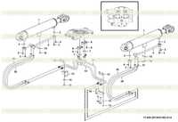 Система гидроцилиндров подъёма стрелы F1300-2913001265.A1d Система гидроцилиндров подъёма стрелы F1300-2913001265.A1d