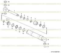 Гидроцилиндр поворота в сборе I2110-4120001004 (3713CH) Гидроцилиндр поворота в сборе I2110-4120001004 (3713CH)