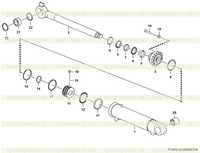Гидроцилиндр наклона F1410-4120004316 Гидроцилиндр наклона F1410-4120004316
