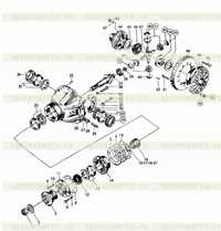 Передняя ось главного привода в сборе Передняя ось главного привода в сборе