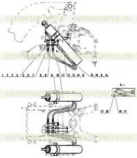Подъемный гидравлический цилиндр в сборе Подъемный гидравлический цилиндр в сборе