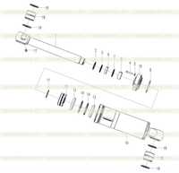 Dump cylinder (371401) F6-4120001744 Dump cylinder (371401) F6-4120001744