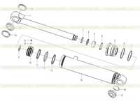 Steering cylinder (371401) I4-4120002378 Steering cylinder (371401) I4-4120002378