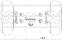 Передняя ось в сборе Передняя ось в сборе