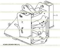 Front frame K2400-2924001380.A1j Front frame K2400-2924001380.A1j