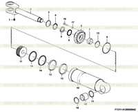 Lifting cylinder (371401) F1311-4120005942 Lifting cylinder (371401) F1311-4120005942