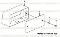 Rear steering lamp hood M3450-2934000206.B2b Rear steering lamp hood M3450-2934000206.B2b