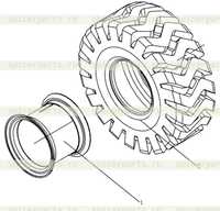 Обод и шина в сборе Обод и шина в сборе