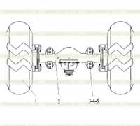 Передняя ось в сборе Передняя ось в сборе