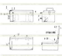 Левый ящик батареи Левый ящик батареи