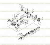Задняя ось главного привода в сборе Задняя ось главного привода в сборе